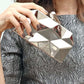 Silver Geometric Bag